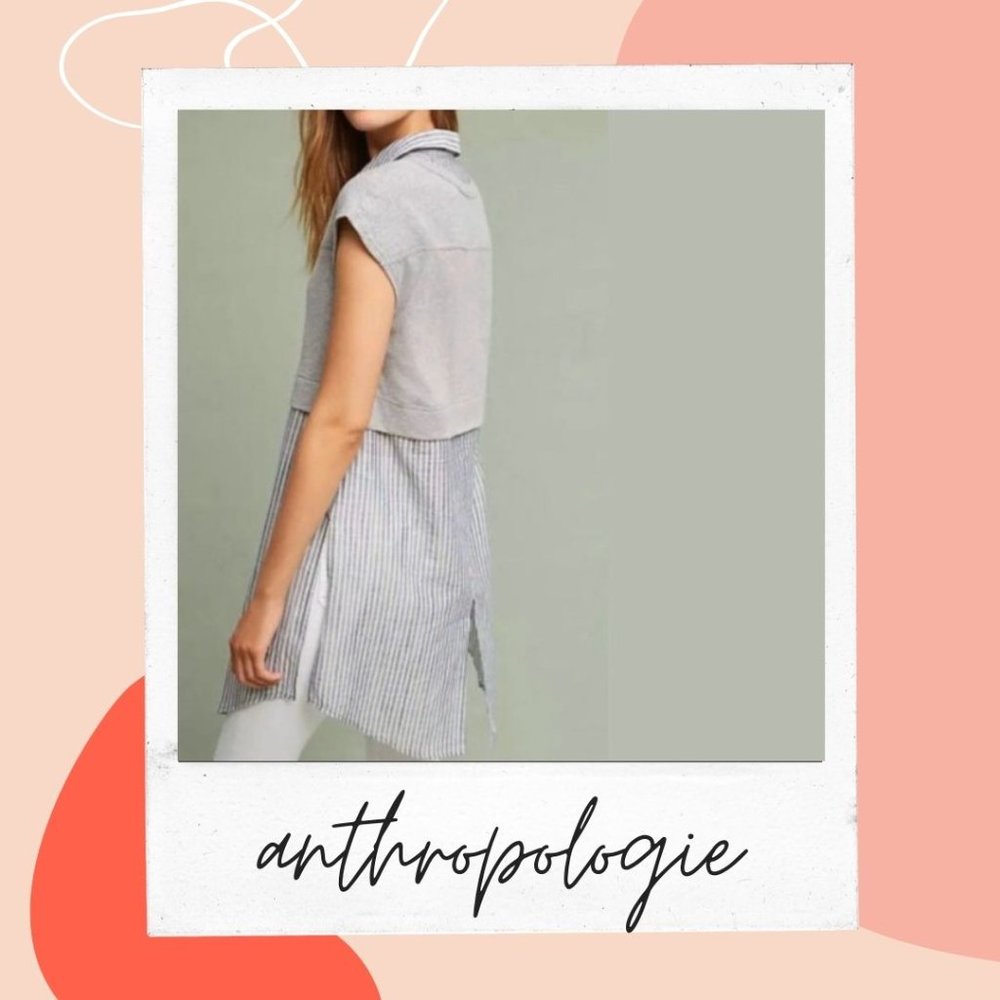 Anthropologie Londra Layered Top Size M